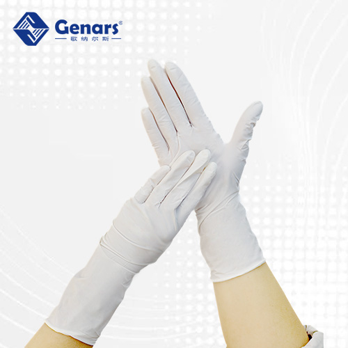12寸一次性无粉白色丁腈手套