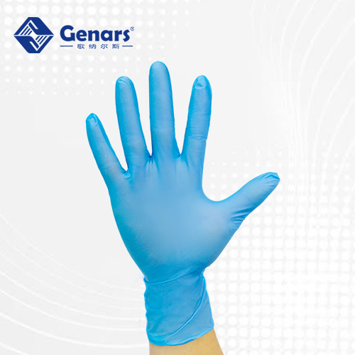 12寸一次性无粉蓝色丁腈手套