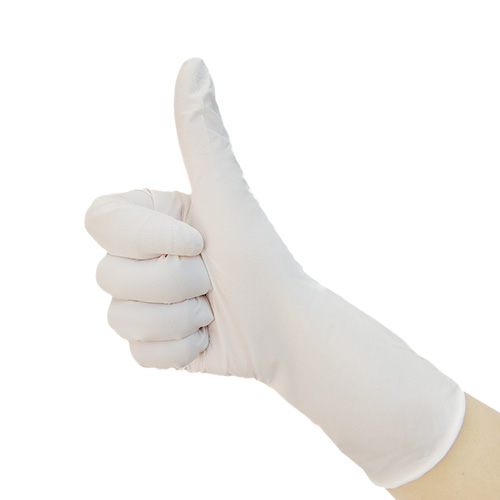 9寸百级白色丁腈手套