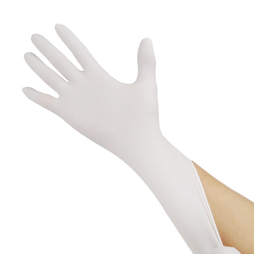 9寸一次性无粉白色丁腈手套