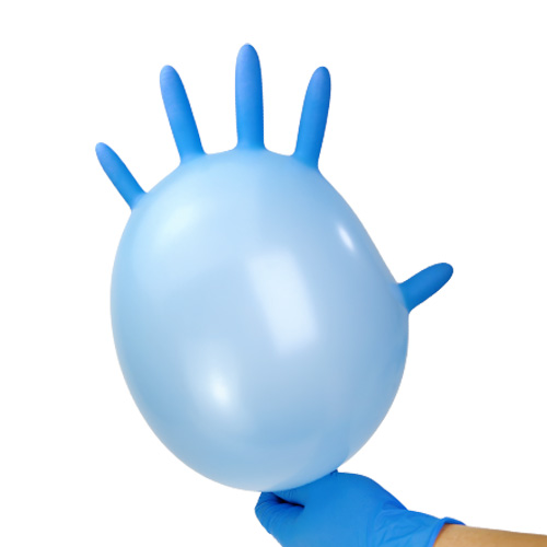 9寸一次性蓝色千级丁腈手套