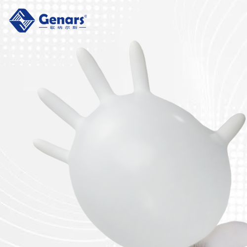 9寸无硫无氯白色丁腈手套