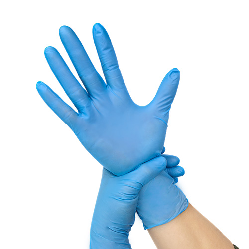 12寸无硫无氯蓝色丁腈手套