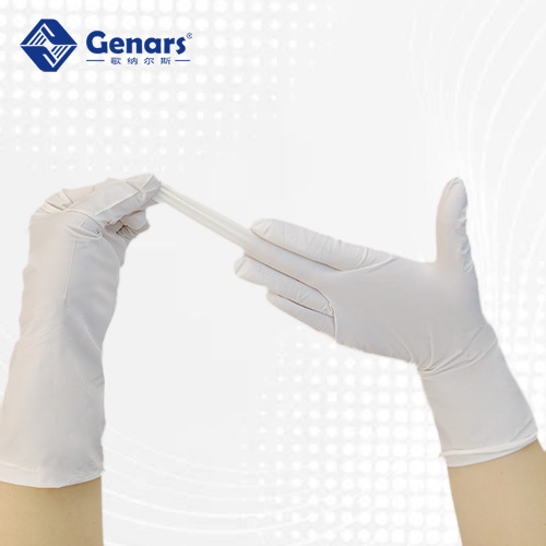 12寸无硫无氯白色丁腈手套