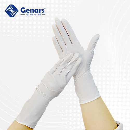 12寸无硫无氯白色丁腈手套