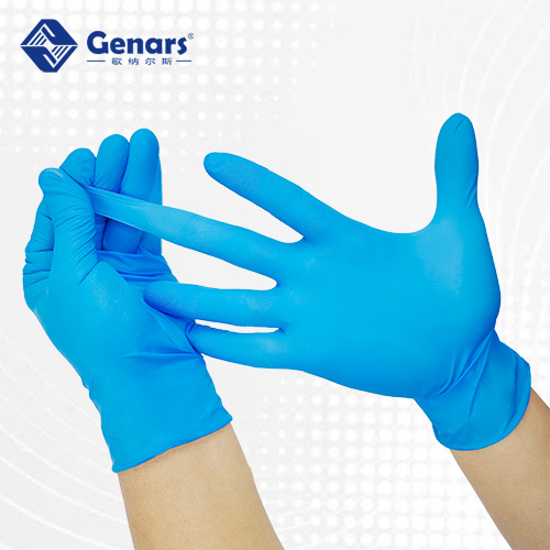 9寸一次性无卤防静电蓝色丁腈手套