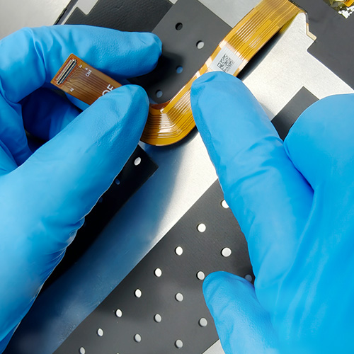 9寸一次性无卤防静电蓝色丁腈手套