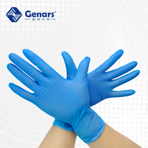 12寸一次性无卤防静电蓝色丁腈手套