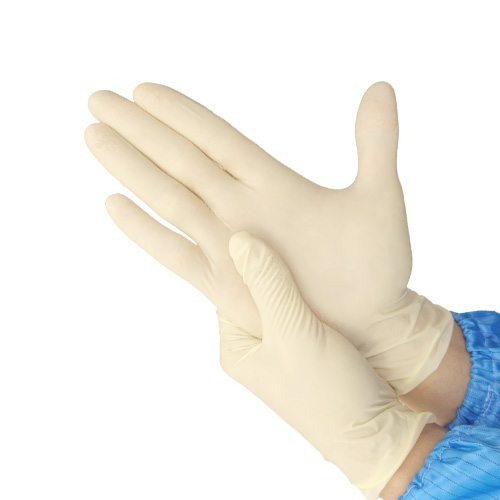 9寸一次性百级光面乳胶手套