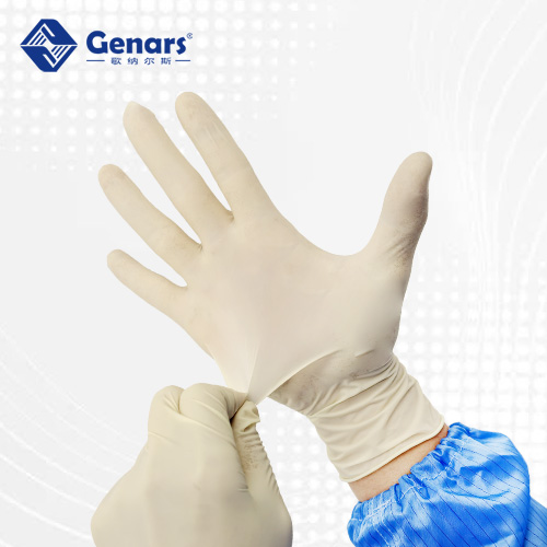 9寸一次性百级麻面乳胶手套