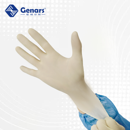 9寸一次性千级麻面乳胶手套