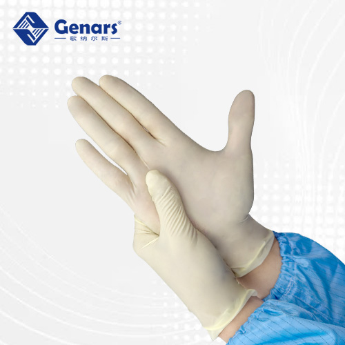 9寸一次性千级麻面乳胶手套